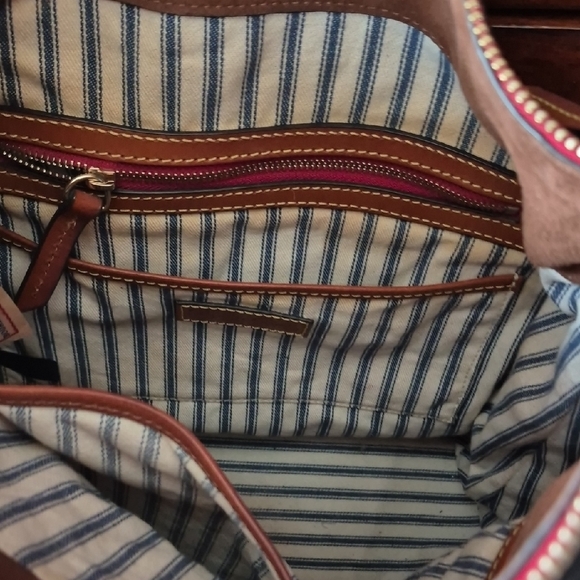 Dooney & Bourke Black and Brown Hobo Bag - Picture 3 of 4